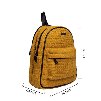 Mustard Compact Backpack Bag