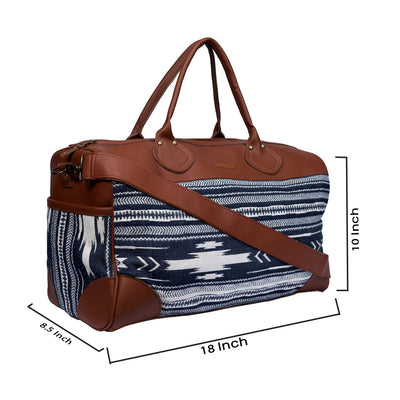 Blue & White Adventurous Classic Duffle Bag
